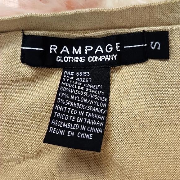 Y2K FIND!! BRAND NEW RAMPAGE FRONT TIE KNIT SHRUG TOP-S - Picture 4 of 6